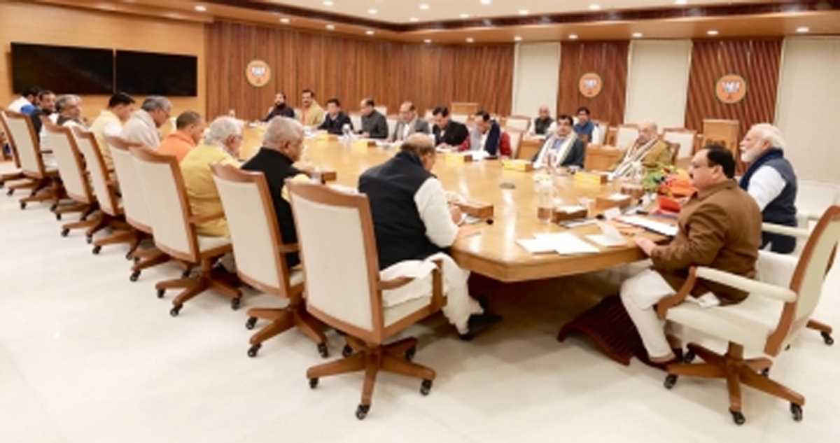 राजस्थान के उम्मीदवारों के चयन को लेकर जोशी के आवास पर बैठक खत्म, रात में नड्डा और शाह करेंगे बैठक